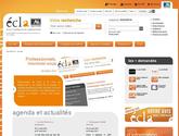 Design du site : Ecla, portail aquitain des professionnels de l\