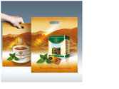 L'élaboration du design du paquet publicitaire pour l'entreprise russe qui s'occupe de la vente du thé