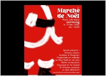 Création d'une affiche pour le marché de noël organisé par l'association