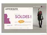 Création de la charte graphique  du site e-commerce de la marque Antik Batik