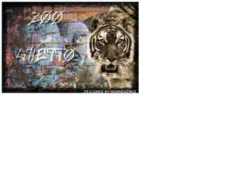 Création de 2 visuels pour impression sur T-Shirt, thème Zoo Ghetto. Projet: -Realisation des prises de vues -Création des visuels sous Photoshop.