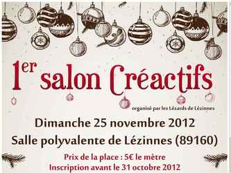 Flyer réalisé pour la promotion d'un salon créatif