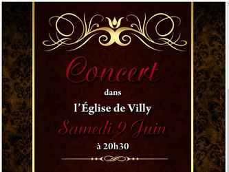 Affiche réalisée pour un concert de musique.