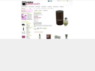 réal du site e-commerce mister parfum, leader du parfum sur le net.