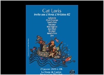 Affiche et flyers pour le concert de la chanteuse Cat Loris