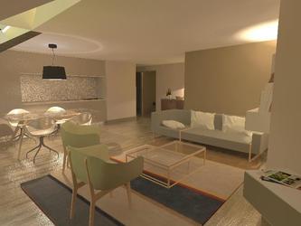 3d perspective d un appartement.Rnovation de l appartement.