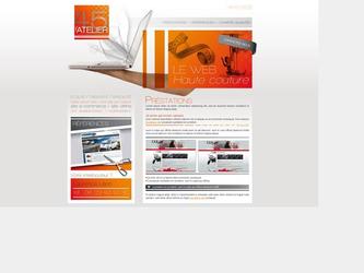 Cration de l identit visuelle avec logotype et de la charte web du site de Atelier 45, Agence web  Orlans