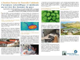 Parution presse, double page pour l Institut Pasteur