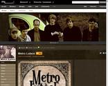Cration, mise  jour et personnalisation du Myspace du groupe Metro Lutce