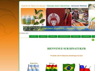 site de e-commerce de sant par les plantes/ produit d origines du Prou.