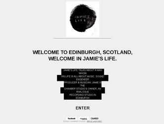 jamieslife.co.uk est un mini-site ddi au propritaire du Chamber Studio, un studio d enregistrement analogique en Ecosse.