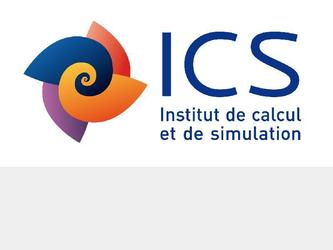Logo pour l'institut de calcul et de simulation (but:regrouper en un logo les 4 secteurs de l'institut)