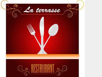 Menu pour un restaurant semi-gastronomique