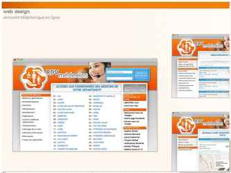 Design de l'ensemble des pages de l'annuaire en ligne RDV-médecins. 