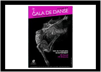 Affiche pour un gala de danse