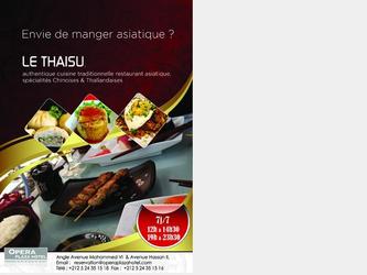 Flyer pour un restaurant asiatique  Marrakech