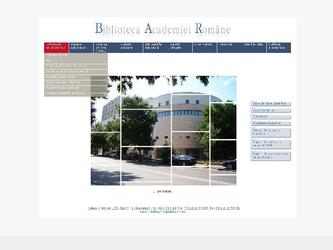 Relooking page d accueil du site web de la Bibliothque de l Acadmie roumaine