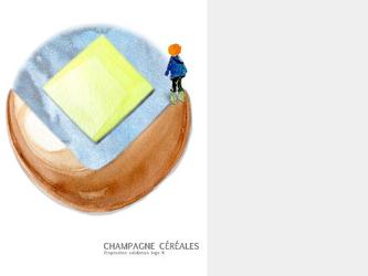 Affiche pour la nouvelle campagne de "champagne crale"