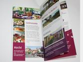 Brochure touristique de 8 pages pour un village Lotois. Respect de la charte graphique du Lot. Ralisation sur InDesign