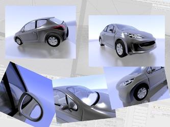 Cration d une squence anime d une voiture en 3D pour un film promotionnel d quipementier.