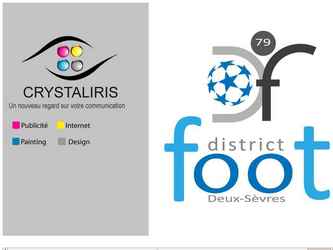 Conception et réalisation (illustrator) d'un logo district foot 79