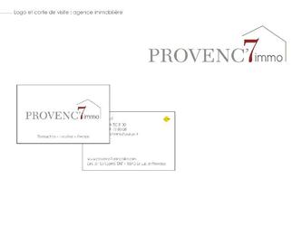 logotype et carte de visite pour une agence immobilière.