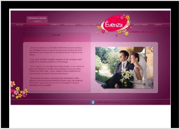 Site internet pour wedding planner. 