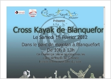 Réalisation d'une affiche pour le Cross kayak de Blanquefort qui réunis tous les club de la Gironde.