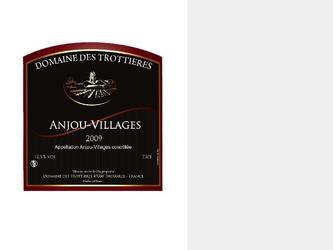 Etiquette de vin "Anjou Villages".
Illustrator CS4.