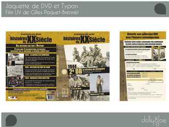 Charte graphique pour une collection de DVD sur les « Histoires du XXème siècle »

Jaquette

Typon

Livret de 8 pages

Feuillet dabonnement
