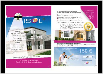 Flyer pour la socit Isol+