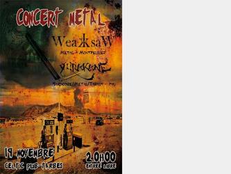 Affiche concert groupes locaux