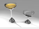 COUPE CHAMPAGNE ET COUPE DESSERT UPCYCLING