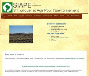 Ralisation du site web pour le projet SIAPE (S Impliquer et Agir Pour l Environnement)