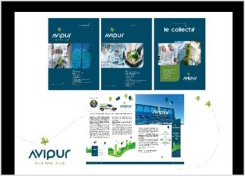 Brochure 12 pages - cration charte graphique et logo https://www.avipur.com/