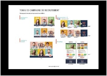 Cr&eacute;ation de concept pour une campagne digitale. Posts et emailing personnalis&eacute;s suivant la cible.