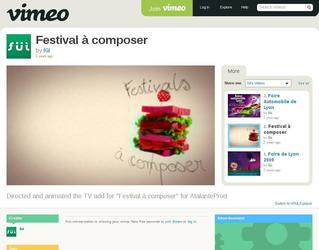 Pub télé pour Le festival à Composer

Réalisation et animation