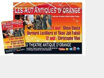 Cration de l affiche pour le festival "les Aut antiques d Orange".