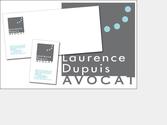 Création de l'identité visuelle d'un Cabinet d'avocat parisien + carte de visite + carton d'inauguration.