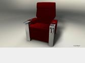 Rendu raliste fauteuil 3d