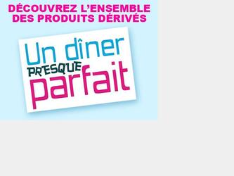 Bannière commerciale pour un des sites "un dîner presque parfait"