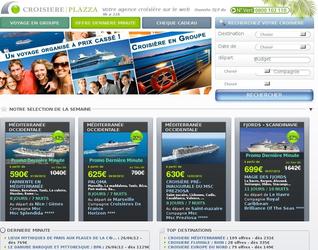 Site de croisiere + bannieres offre