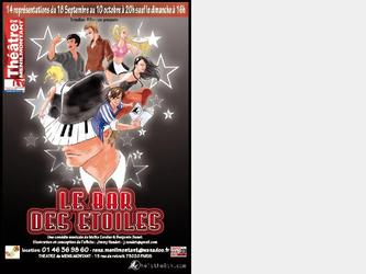 Affiche realis pour la comedie musicale "le bar des etoiles".6