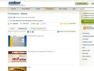 descriptif portfolio hexos logo