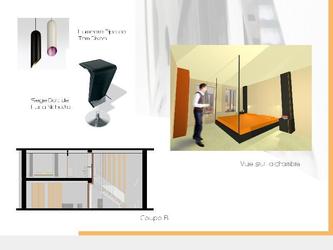 Travail personnel : Projet d architecture intrieure et d amnagement pour un particulier (Conception, ralisation des dtails techniques, plans, et visuels 3D) Page 4