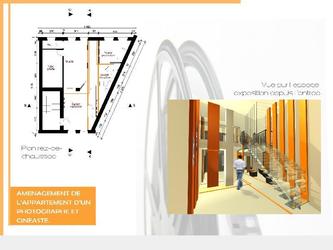 Travail personnel :Projet d architecture intrieure et d amnagement pour un particulier(Conception, ralisation des dtails techniques, plans, et visuels 3D)Page 1