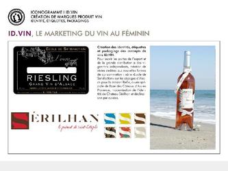 Cration de marques de quelques produits ID VIN, identit, tiquettes, packagings.