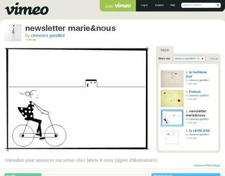 Newsletter pour mon entre chez marie et nous, agent d illustrateur