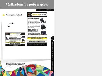 Réalisation de publicités papiers pour une société de services et de produits de sécurité