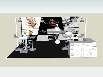 Stand pour un salon professionnel de l'agroalimentaire.